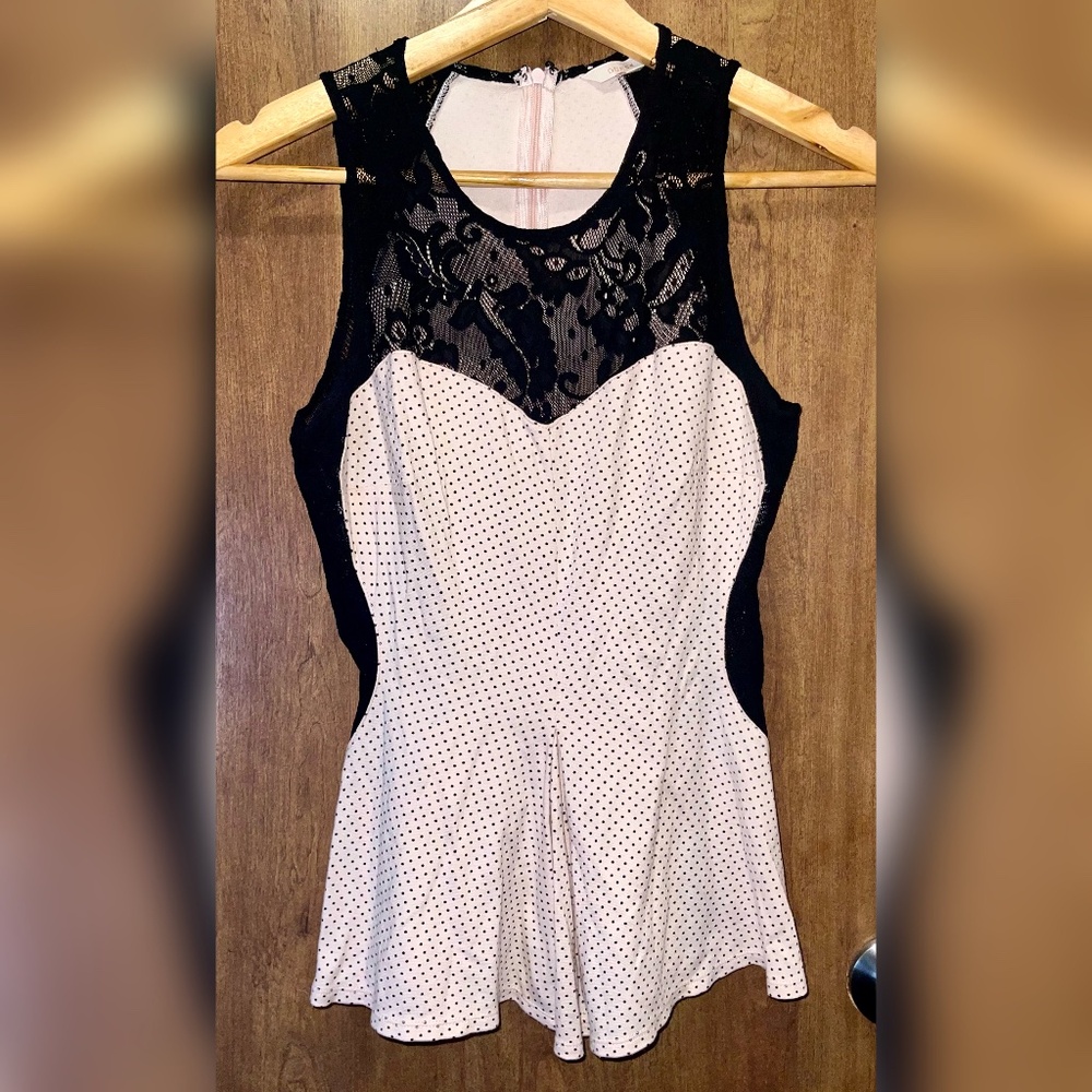 Guess Pink and Black Blouse